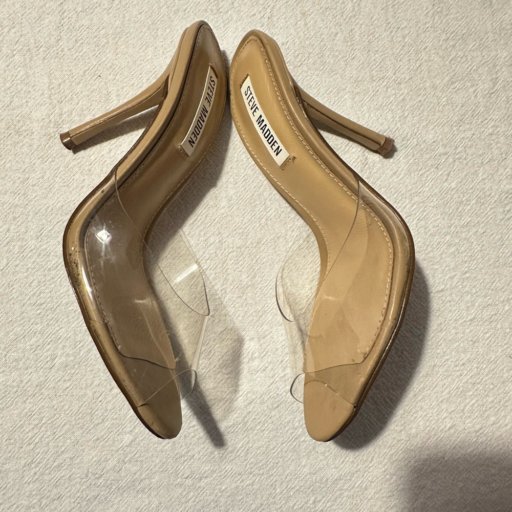 Steve Madden Transparent And Tan Heels - image 3